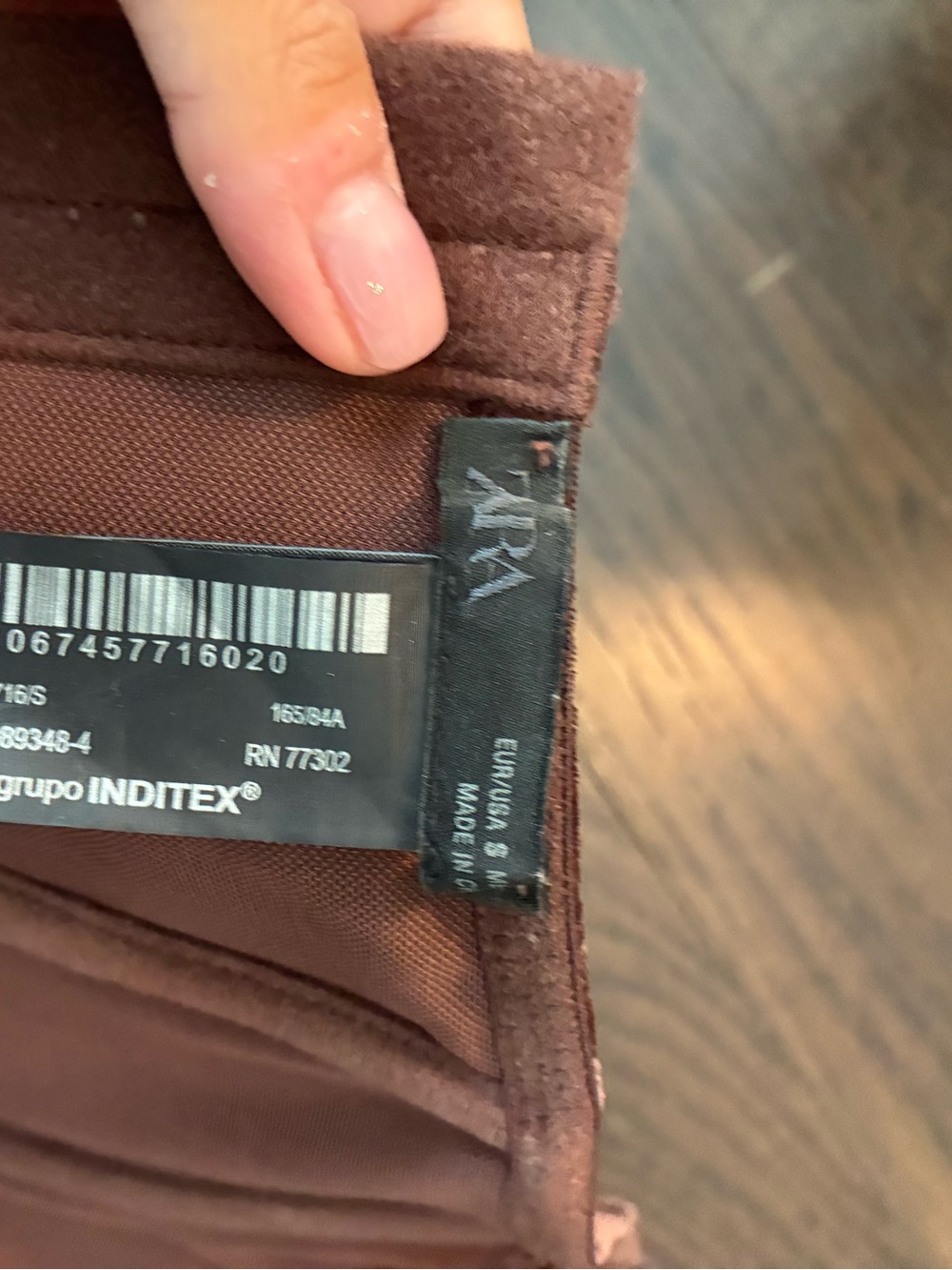 Zara Chocolate Brown Bustier Top - Picture 3 of 5
